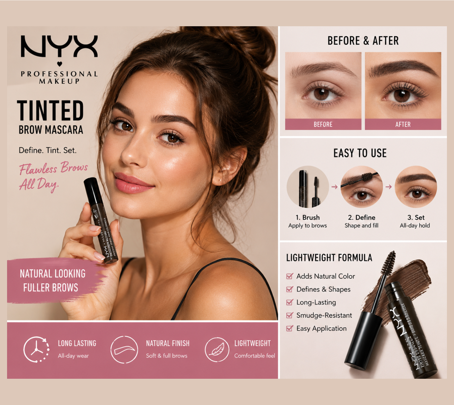 NYX Tinted Brow Mascara